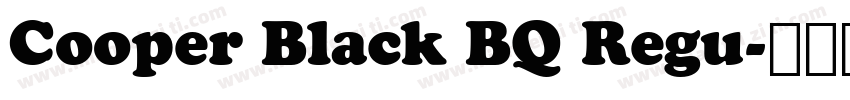 Cooper Black BQ Regu字体转换